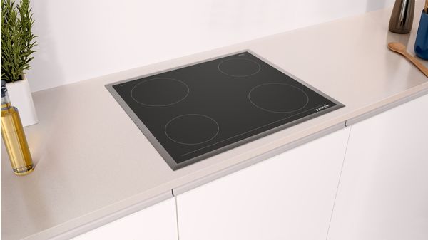 Electric hob 60 cm control panel on the cooker, surface mount with frame JE36DH54 JE36DH54-3