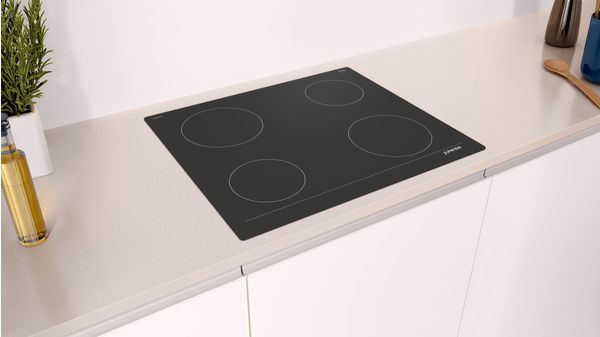 Electric hob 60 cm control panel on the cooker, surface mount without frame JE26DH14 JE26DH14-4