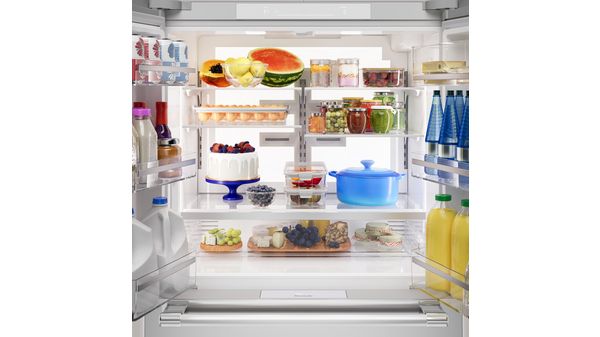 Freedom® Réfrigérateur à portes françaises congélateur en bas 36'' Professional Inox T36FL821NS T36FL821NS-6