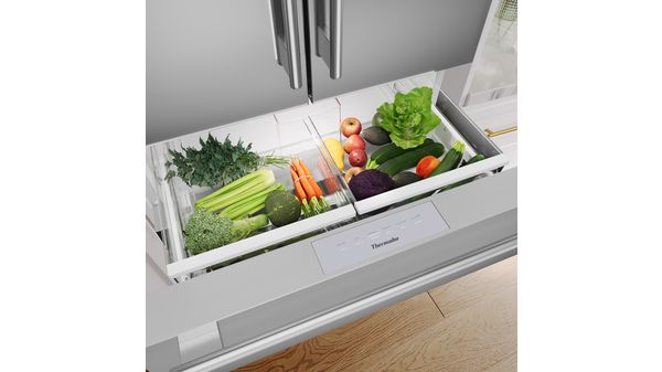 Freedom® Réfrigérateur à portes françaises congélateur en bas 36'' Masterpiece® Inox T36FL810NS T36FL810NS-7