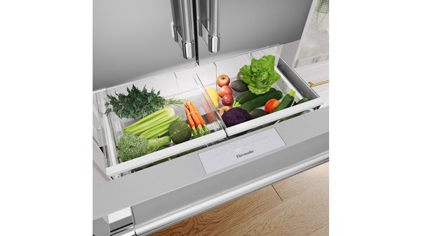 Freedom® Réfrigérateur à portes françaises congélateur en bas 36'' Professional Inox T36FL821NS T36FL821NS-5