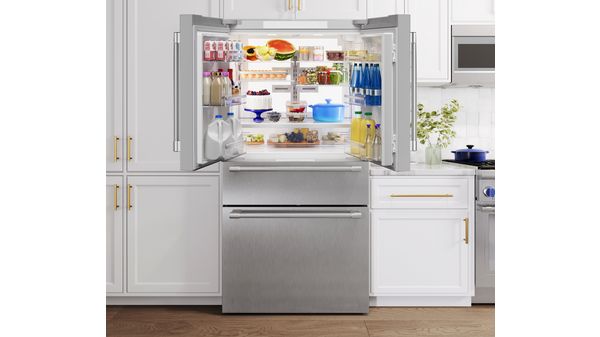 Freedom® Réfrigérateur à portes françaises congélateur en bas 36'' Professional Inox T36FL821NS T36FL821NS-9