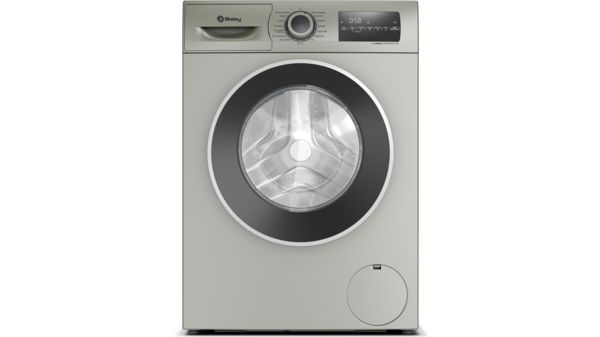 Balay Lavadora con Programa Plancha 8 kg máx. 1200 rpm, Acero mate antihuellas 3TS382X