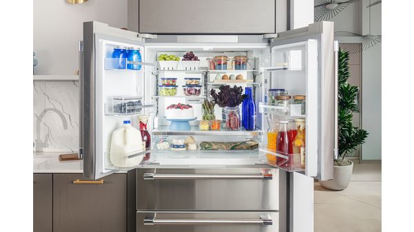 Freedom® Réfrigérateur à portes françaises congélateur en bas 36'' Professional Inox T36FL821NS T36FL821NS-3