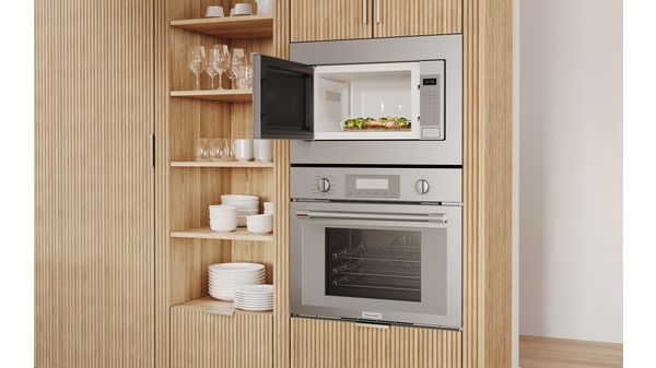 Masterpiece® Built-In Microwave Oven 24'' Door hinge: Left, Stainless Steel MBCS MBCS-7