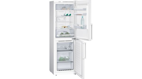 iQ300 free-standing fridge-freezer with freezer at bottom KG34NVW30G KG34NVW30G-1