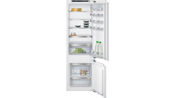 iQ500 Built-in fridge-freezer with freezer at bottom 177.2 x 55.8 cm flat hinge KI87SAF30G KI87SAF30G-8