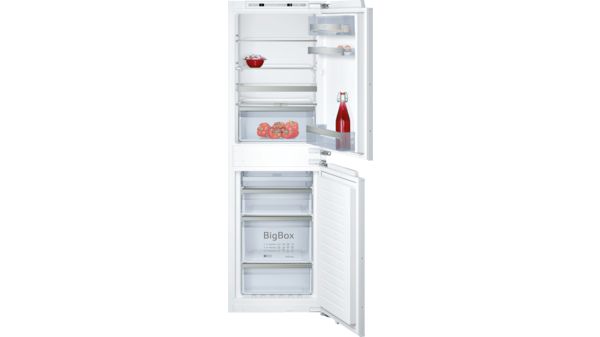 N 70 Built-in fridge-freezer with freezer at bottom 177.2 x 55.8 cm soft close flat hinge KI7853D30G KI7853D30G-1