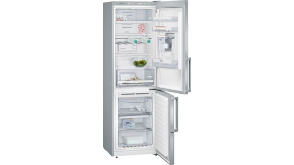 iQ300 Réfrigérateur combiné pose-libre 60 cm, inox-easyclean KG36DVI30 KG36DVI30-1