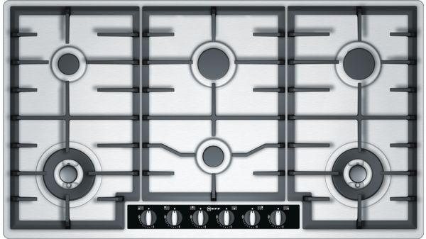 Extra wide gas hob Stainless steel T29S96N1 T29S96N1-1