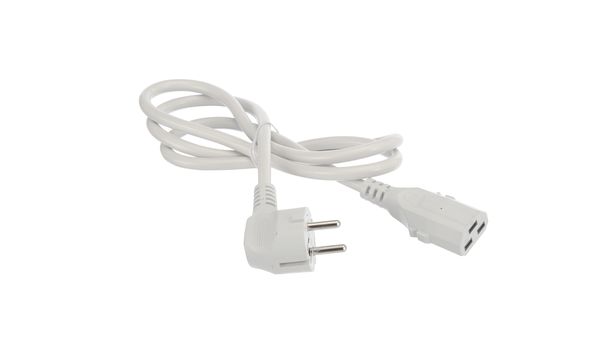 Anschlusskabel Kaltgerätestecker für Einbaubacköfen / Länge 1200 mm, grau Zubehör: Kaltgerätestecker 468235 / Länge 3000 mm, grau 00644825 00644825-2