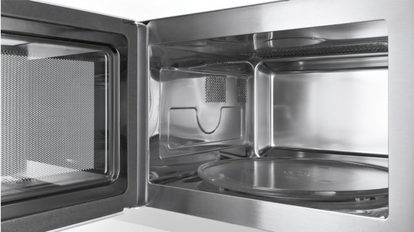 iQ100 Microonde da libero posizionamento 51 x 30 cm Acciaio inox HF24G541 HF24G541-2