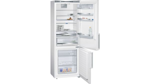 iQ500 Réfrigérateur combiné pose-libre Blanc KG49EBW40 KG49EBW40-1
