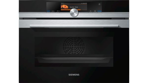 iQ700 Built-in compact oven with steam function Stainless steel CS658GRS1 CS658GRS1-1