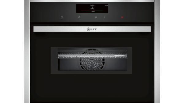 N 90 Compacte oven met magnetron 60 x 45 cm Inox C18MT22H0 C18MT22H0-1