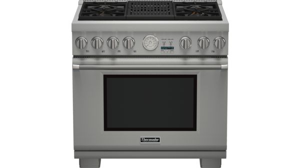 Gas Freestanding Range 36'' Pro Grand® Commercial Depth Stainless steel PRG364NLG PRG364NLG-1