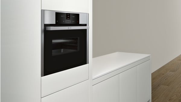 N 70 built-in compact oven with microwave function 60 x 45 cm Inox C15MR02N0 C15MR02N0-2