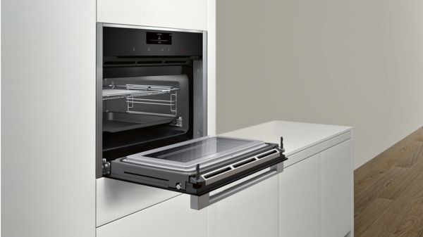 N 90 Built-in compact oven with microwave function 60 x 45 cm Stainless steel C18MT37N0B C18MT37N0B-4