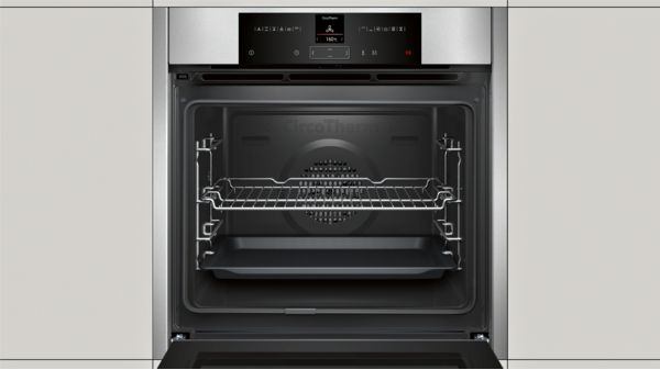 N 70 Einbau-Backofen 60 x 60 cm Edelstahl B25CR22N1 B25CR22N1-5