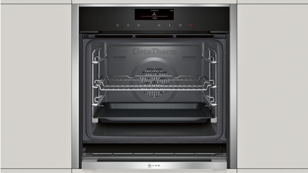 N 90 Built-in oven with added steam function 60 x 60 cm Stainless steel B48VT38N0B B48VT38N0B-6