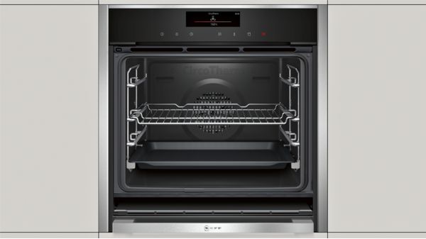 N 90 Built-in oven with added steam function 60 x 60 cm Stainless steel B58VT28N0B B58VT28N0B-6