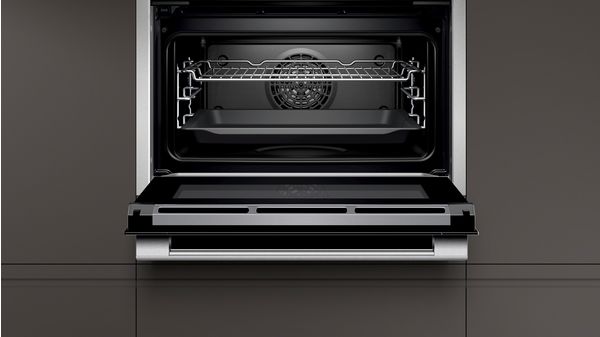 N 90 Built-in compact oven with steam function 60 x 45 cm Stainless steel C17FS42H0 C17FS42H0-3
