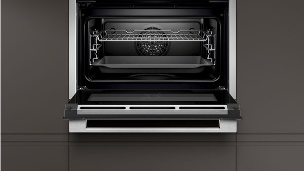 N 90 Built-in compact oven with steam function 60 x 45 cm Stainless steel C17FS32H0B C17FS32H0B-4