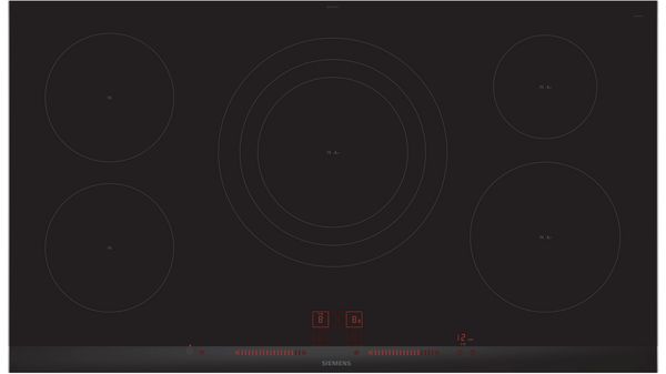 iQ300 Table de cuisson à induction 90 cm Noir, Encastrable avec cadre EH975LVC1E EH975LVC1E-1