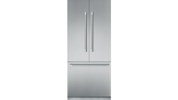 Réfrigérateur combiné intégrable à portes françaises avec congélateur en bas 36'' Professional Inox T36BT925NS T36BT925NS-2
