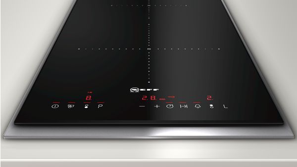 N 70 Domino indukcijska ploča za kuhanje 30 cm Crna, ugradnja s okvirom N43TD20N0 N43TD20N0-3