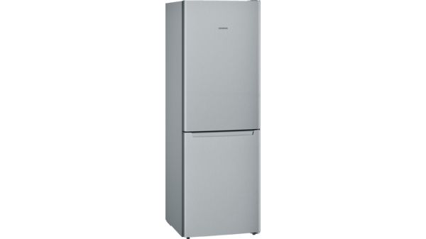 iQ100 free-standing fridge-freezer with freezer at bottom 176 x 60 cm Inox-look KG33NNL30 KG33NNL30-1
