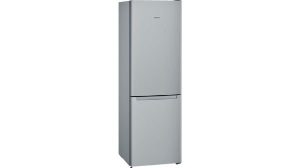 iQ100 free-standing fridge-freezer with freezer at bottom 186 x 60 cm Inox-look KG36NNL30 KG36NNL30-1