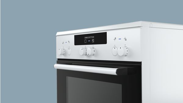iQ300 Ελεύθερη κουζίνα με ηλεκτρικές εστίες Λευκό HA722210G HA722210G-4