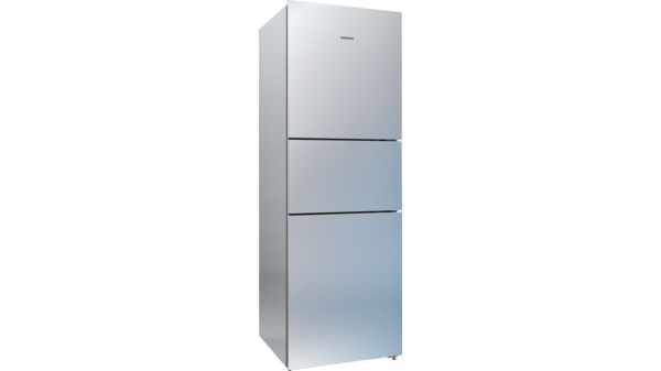 iQ300 fridge-freezer, 3 doors 185.4 x 61.2 cm Silver KG28UA290K KG28UA290K-1