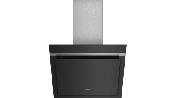 iQ300 Wall-mounted cooker hood 60 cm clear glass black printed LC67KHM60B LC67KHM60B-1