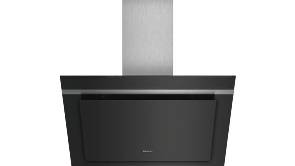 iQ300 Wall-mounted cooker hood 80 cm clear glass black printed LC87KHM60B LC87KHM60B-1