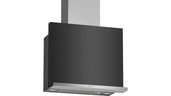 N 70 Wall-mounted cooker hood 60 cm clear glass black printed D65FRM1S0B D65FRM1S0B-1