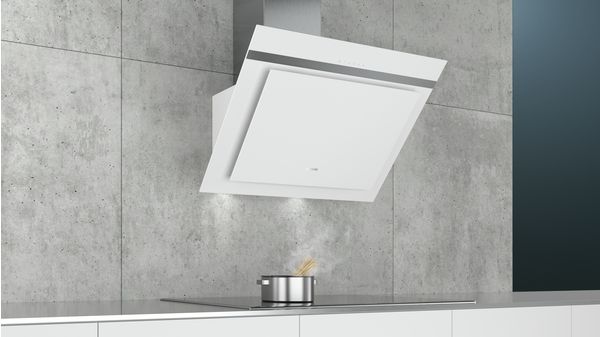 iQ300 wall-mounted cooker hood 80 cm clear glass white printed LC87KHM20 LC87KHM20-6