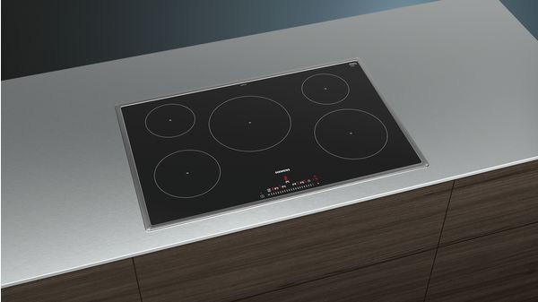 iQ100 Induction hob 80 cm Black, surface mount with frame EH845FVB1E EH845FVB1E-4