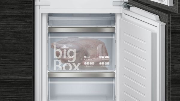 iQ500 built-in fridge-freezer with freezer at bottom 177.2 x 55.8 cm soft close flat hinge KI86NAD30A KI86NAD30A-6