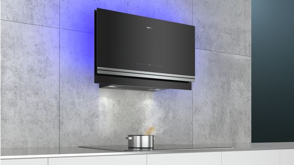 iQ700 wall-mounted cooker hood 90 cm clear glass black printed LC97FVW60 LC97FVW60-8