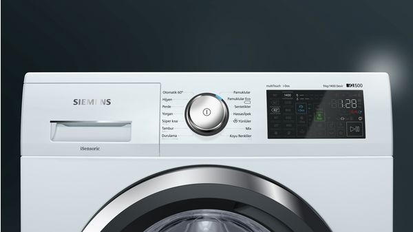 iQ500 washing machine, frontloader fullsize 9 kg 1400 rpm WM14T682TR WM14T682TR-2