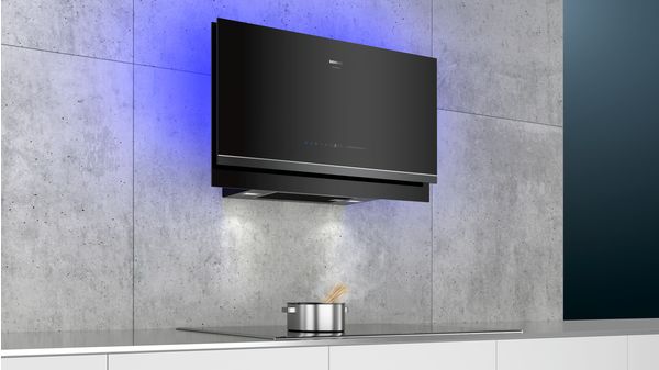 iQ700 wall-mounted cooker hood 90 cm clear glass black printed LC97FVW69I LC97FVW69I-7