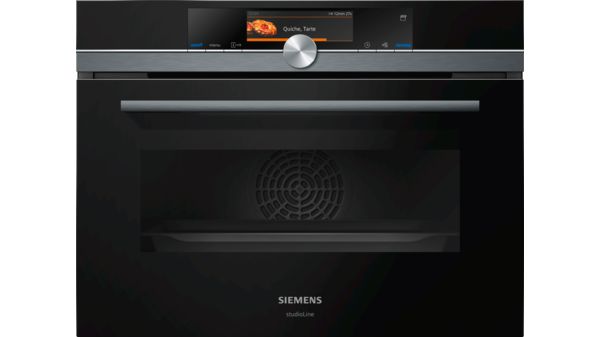 iQ700 Built-in compact oven with steam function Black CS858GRB6B CS858GRB6B-1
