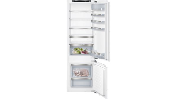 iQ500 Built-in fridge-freezer with freezer at bottom 177.2 x 55.8 cm flat hinge KI87SAFE0G KI87SAFE0G-1