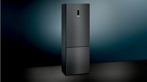 iQ300 Frigo-congelatore combinato da libero posizionamento 203 x 70 cm Black stainless steel KG49NXX4A KG49NXX4A-2