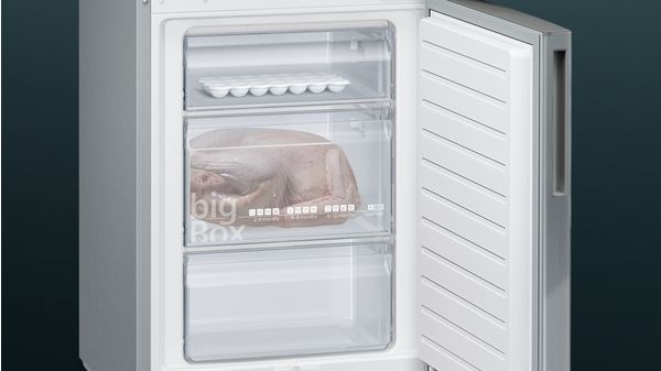 iQ300 Free-standing fridge-freezer with freezer at bottom 176 x 60 cm Inox-easyclean KG33VVI31G KG33VVI31G-7