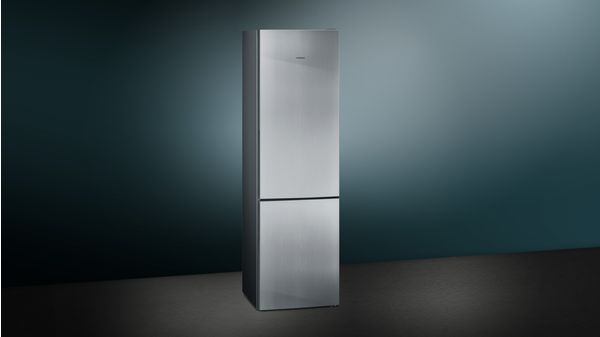 iQ300 Free-standing fridge-freezer with freezer at bottom 201 x 60 cm Inox-easyclean KG39VVI31G KG39VVI31G-3