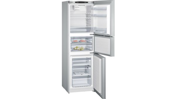 iQ300 fridge-freezer, 3 doors 185.4 x 61.2 cm Silver KG28UA290K KG28UA290K-3