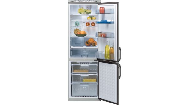 Frigorífico combinado 185 x 60 cm Acero mate antihuellas, Total No Frost 3KF4836N 3KF4836N-1